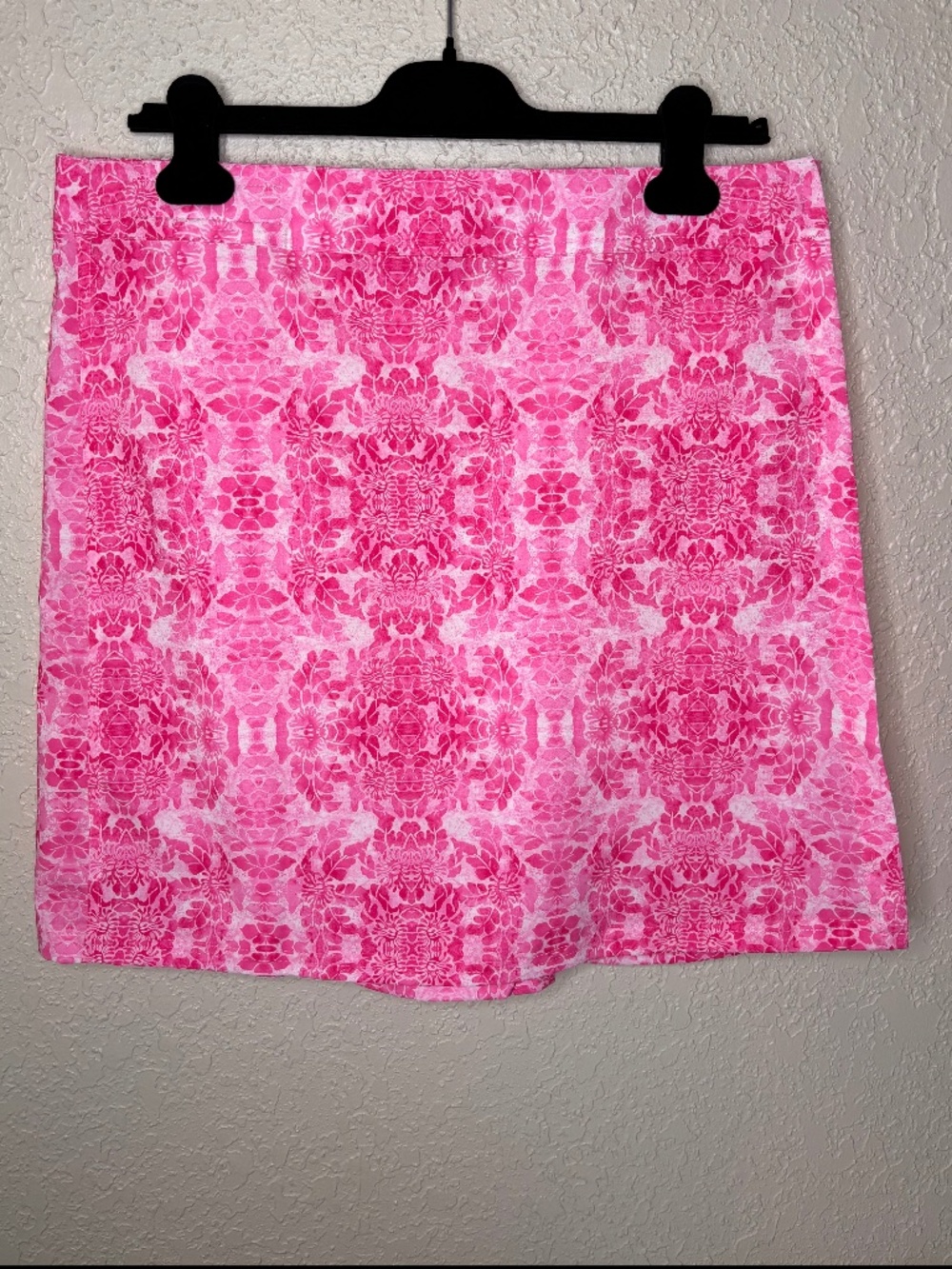 Ripskirt Hawaii Pink White Mosaic Print Wrap Style Skirt Women's Size L